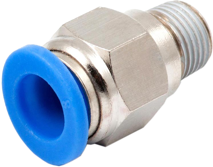 Прямой цанговый фитинг с резьбой Kipvalve KS-1/4-4