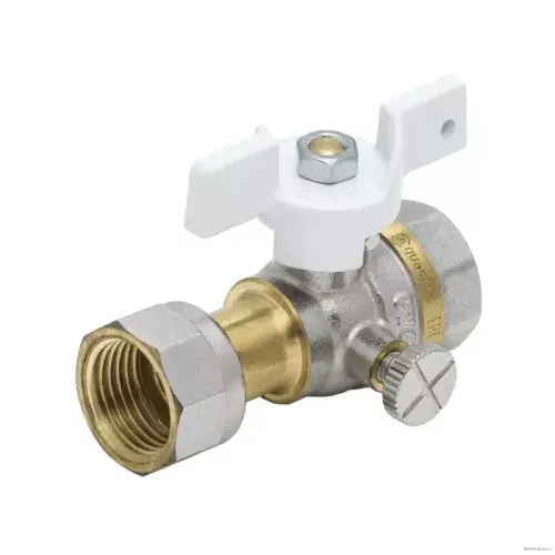Кран для манометра Aquasfera латунь 1124 Standard G1/2" Ру40 м/нак/г 1124-02