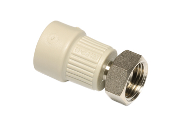 Соединитель комбинированный Wavin Ekoplastik SZM02020XX PPR с накидной гайкой
