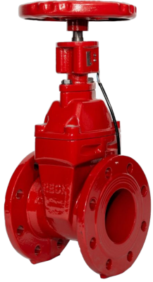 Задвижка чугунная с обрезиненным клином REON тип RSV62RED DN65
