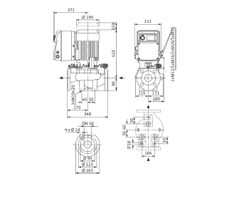 Насос Wilo IP-E 50/140-3/2