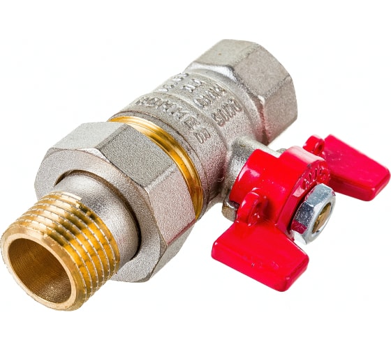 Кран шаровой ROMMER с американкой 1/2" ВН/НР