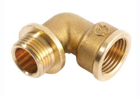 Угольник 90° 3/4"-1/2" General Fittings 2700 вн.- нар. резьба, латунь, с ограничителем