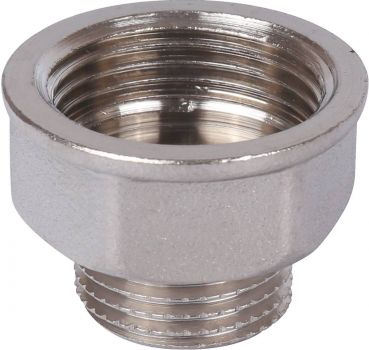 Переходник Stout никелированный под ключ НР/ВР 1/2х1/2"