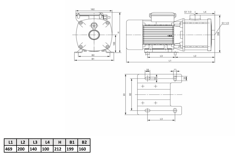 Многоступенчатый насос Wellmix CMI 12-30T-BQCE (3х380В, 3кВт)
