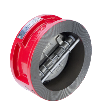 Обратный клапан КРАСНЫЙ межфланцевый Ду 50 REON тип RSV30 (PN16, Тmax=120°С, диск AISI304) ! NEW !