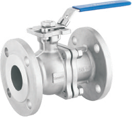 Кран шаровой Lotar нержавеющий фланцевый 2-pc, 1" (DN25)  AISI304 (CF8)  LTR-TG25/4
