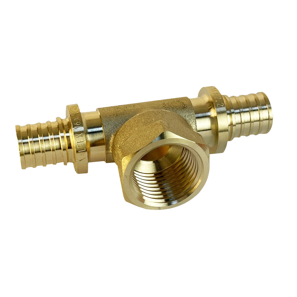 Тройник надвижной с переходом на вн.р. 2 (2,8) х 3/4" х 2 (2,8) (VALFEX) (120/5) К