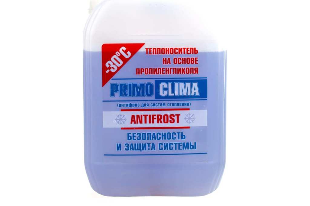 Теплоноситель Primoclima Antifrost (Пропиленгликоль) -30C 10 кг канистра (цвет синий)