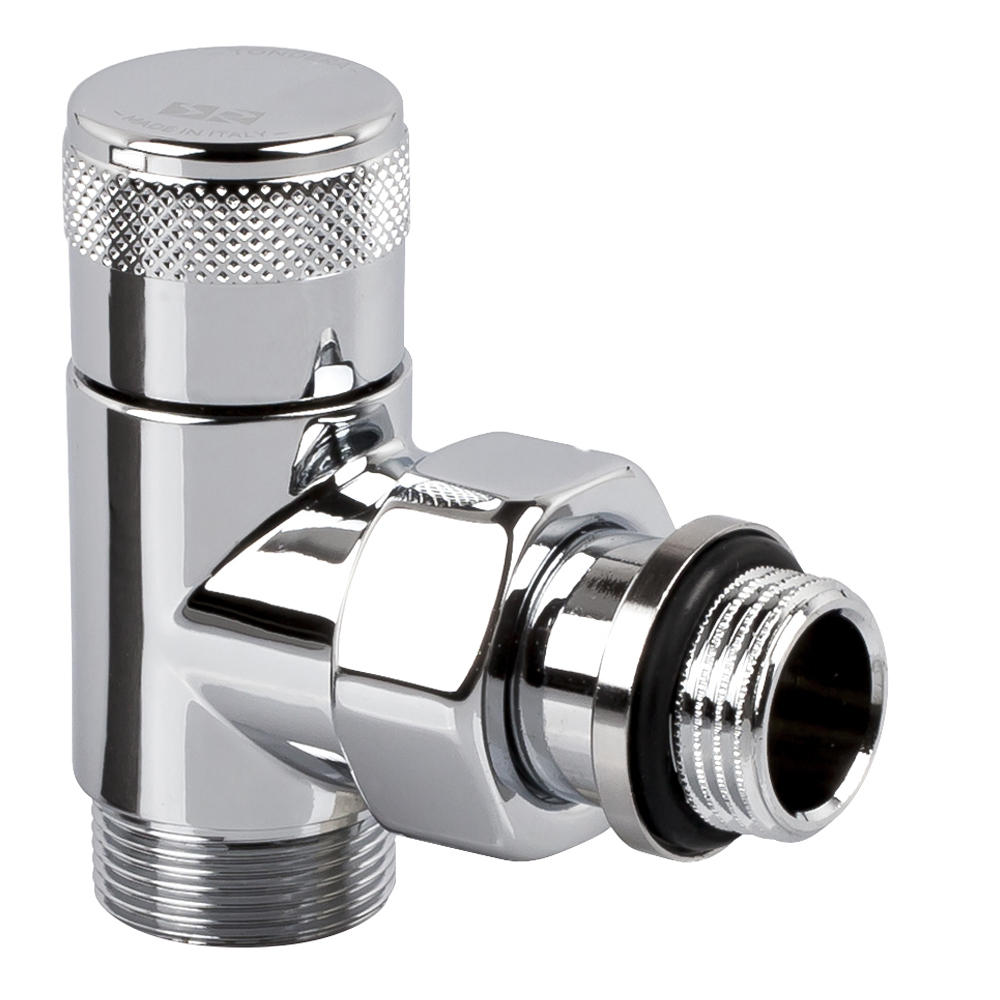 Угловой запорный вентиль SR Rubinetterie Tondera 1/2"х3/4" E хром