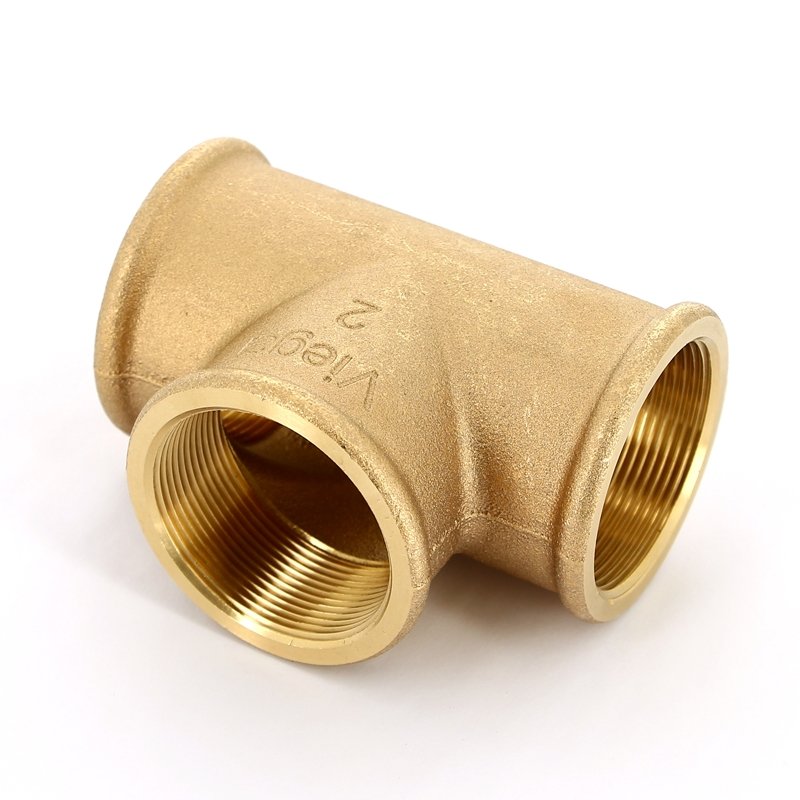Тройник 1"-1"-1" Viega R2, 3130, резьба-резьба, вн., бронза