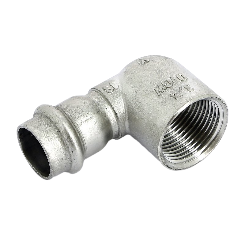 Угловой переход BP 90°, Viega, Sanpress Inox, c SC-Contur, 18 x 3/4", нержавеющая сталь, модель 2314.2
