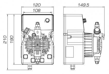 Насос DLX-MA/AD 15-4 230V PVDF
