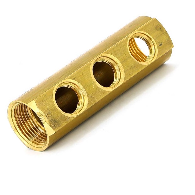 Коллектор Апогей 1" м/м 3в 1/2" вн/р 50мм латунь 422002