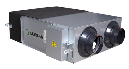 Вентиляционная установка с пластинчатым рекуператором Lessar LV-PACU-1200-P-AC-WIFI-E50
