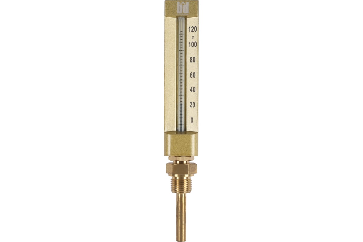 Термометр стеклянный прямой BD ТТ В БД 150/50, П11 (0-120C) G1/2
