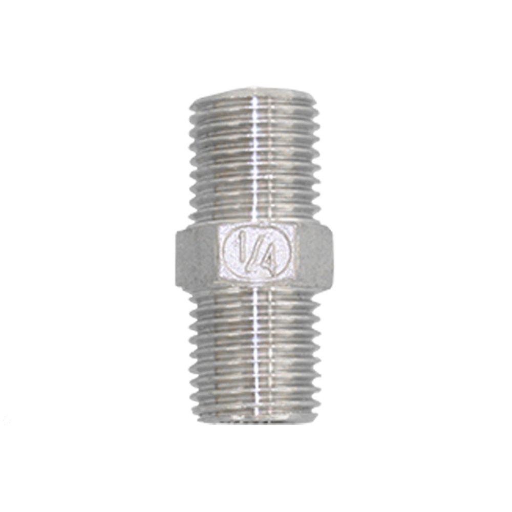 Ниппель резьбовой нержавеющая Newkey, AISI304 DN50 (2")  (CF8)  PN16