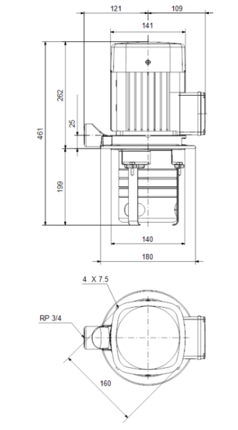 Насос Grundfos MTH2-6/6 A-W-A-AQQV 230/400V 50/60