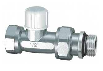 Вентиль запорный прямой FAR 1/2" ВР, EPDM