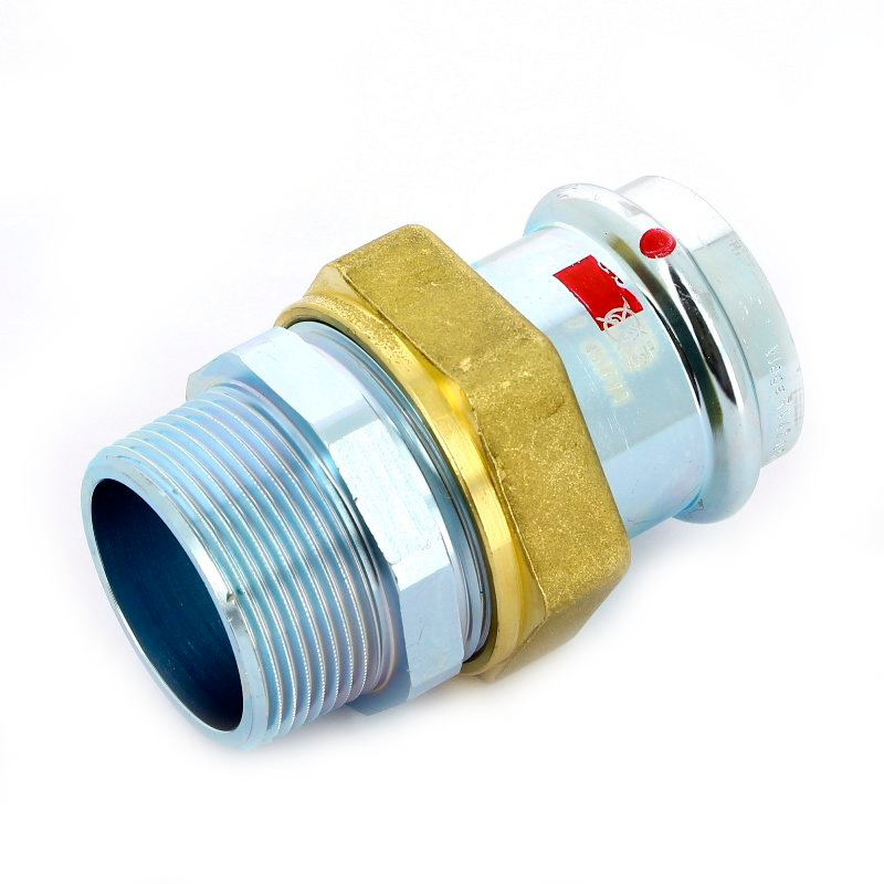 Американка 35-1 1/4" Viega Prestabo, 1165, пресс-резьба, нар., сталь оцинкованная