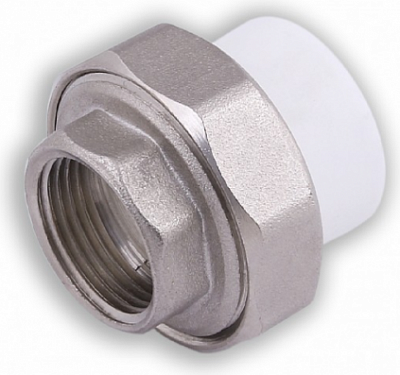 Муфта VALFEX PP-R бел комб разъем Дн20х1/2" ВР усилен 10155015У