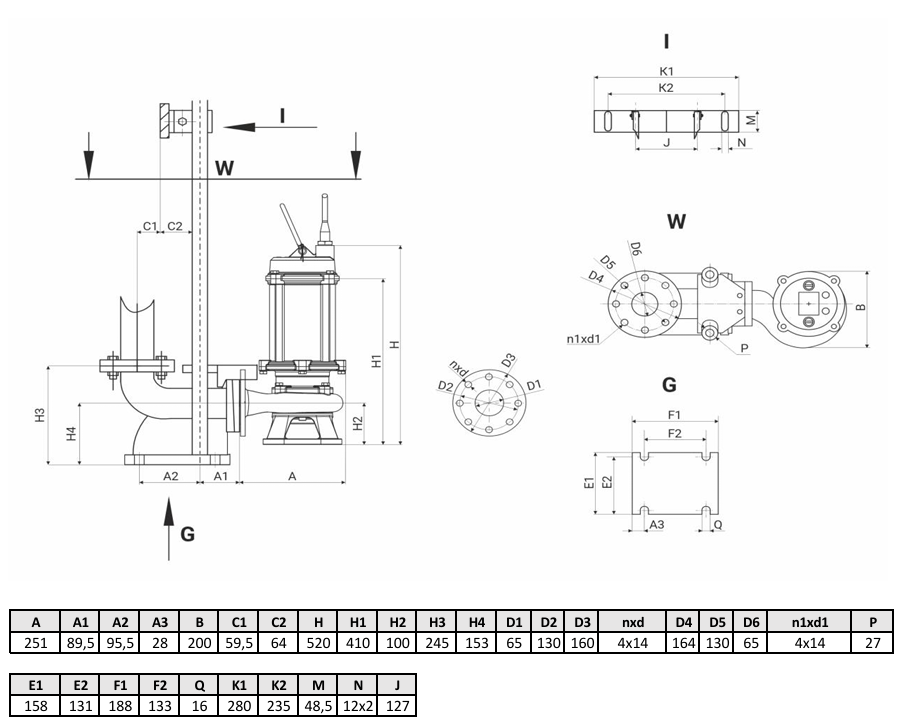 Канализационный насос Wellmix 65WQ2-25-18-2.2/2_380V