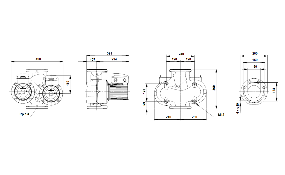 Насос Grundfos UPSD80-60 F 3x400-415V PN6