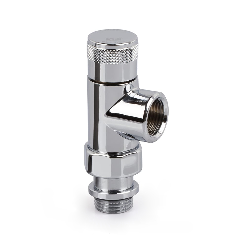 Запорный вентиль осевой SR Rubinetterie Tondera 1/2", цвет хром