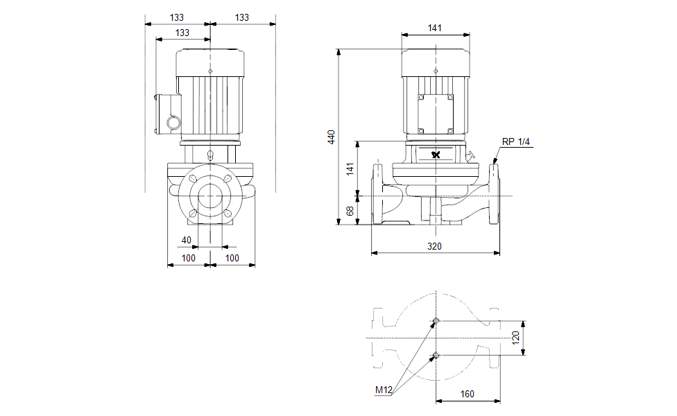 Насос Grundfos TP 40-190/2 A-F-A-BUBE
