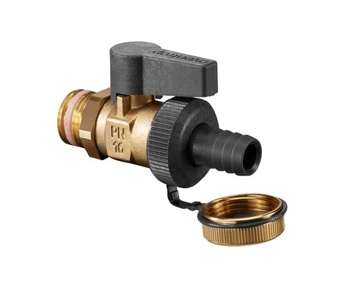 Кран шаровой, Optiflex KFE, DN-15, 1/2", Н, ручка-с ограничителем, Oventrop
