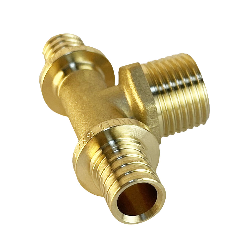 Тройник надвижной с переходом на нар.р. 1 (2,2) х 1/2" х 1 (2,2) (VALFEX) (120/5) К