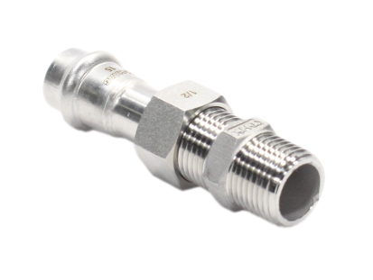 Американка 15-1/2", WAAG Heavy Inox, пресс-резьба, нар., сталь нержавеющая