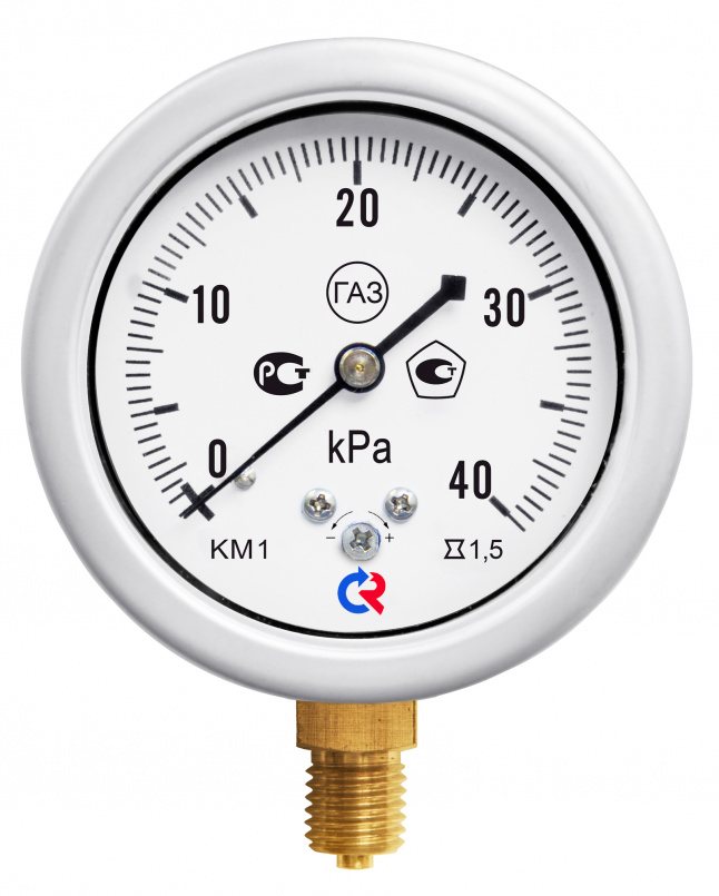 Манометр Росма КМ-12� (0-16kPa) 12x1,5.1,5