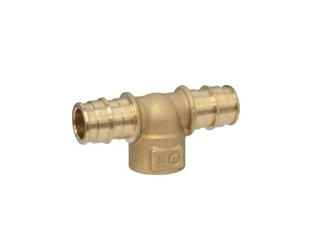 Тройник PE-X латунный радиальный Дн20х1/2"х20 ВР Giacomini