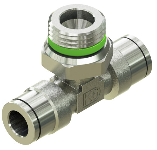 Фитинг тройник металлический Kipvalve KH-3T-8-3/8