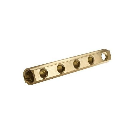 Коллектор Апогей 1" м/м 4в 1/2" вн/р 100мм латунь 422051