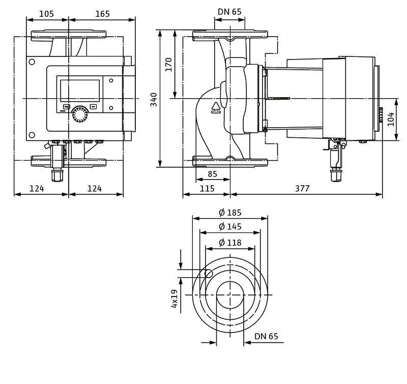 Насос Wilo Stratos MAXO 65/0,5-16 PN6/10