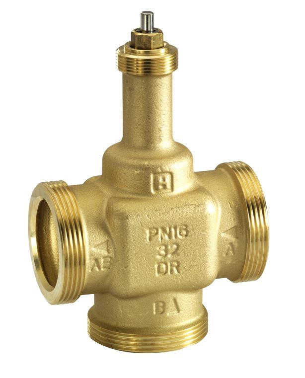 3-х ходовой линейный клапан Honeywell, PN16, DN25, 1 1/2", Kvs 10, 6,5мм, 2//130 °C