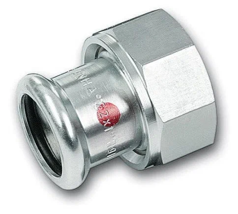 Переходник Sanha Therm 24359G 18-3/4" пресс-резьба внутренняя сталь с накидной гайкой