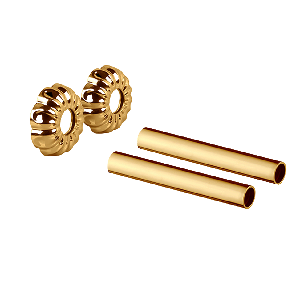 Комплект декоративных трубок SR Rubinetterie ретро 160хD 18-20-1/2" золото