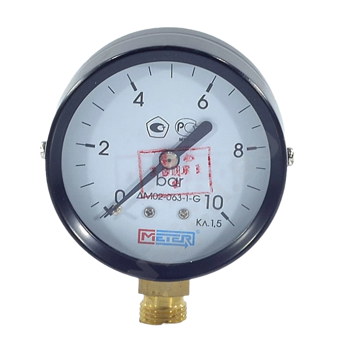 Манометр радиальный ДМ02-63-1 0-0,6МП� (0-6бар) �к63 G1/4" ст Метер