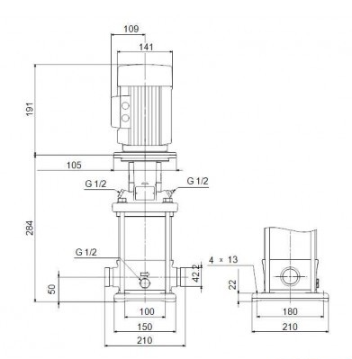 Насос Grundfos CRN5-3 A-P-A-E-HQQE 3x230/400 50HZ