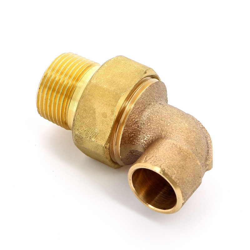 Американка угловая 90° 15-1/2", Viega R4, 94098G, пайка-резьба, нар., бронза