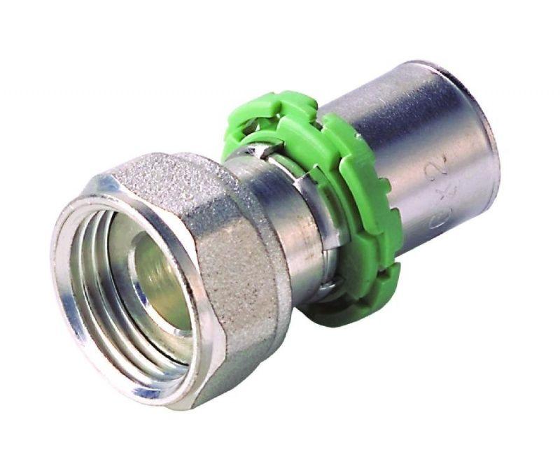 ПРЕСС Муфта 16х3/4"E с накидной гайкой Comap - 1 поколение, TH профиль