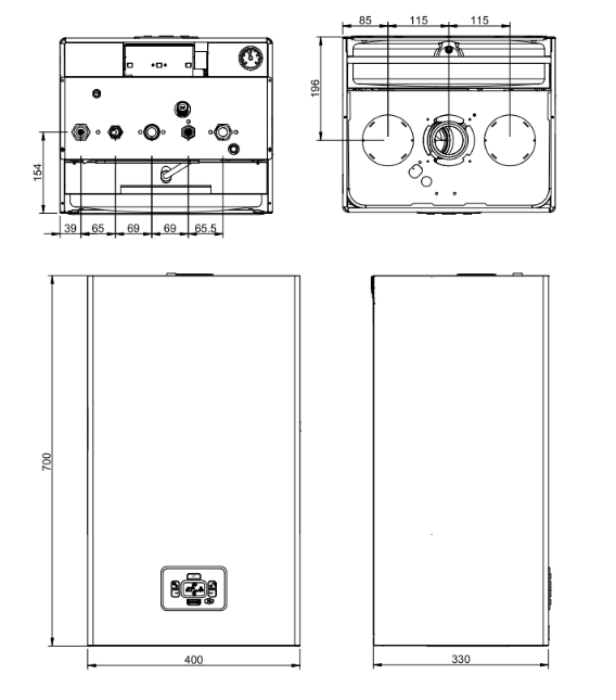 Котел газовый двухконтурный Ferroli Divatech D F 32 (32 кВт)