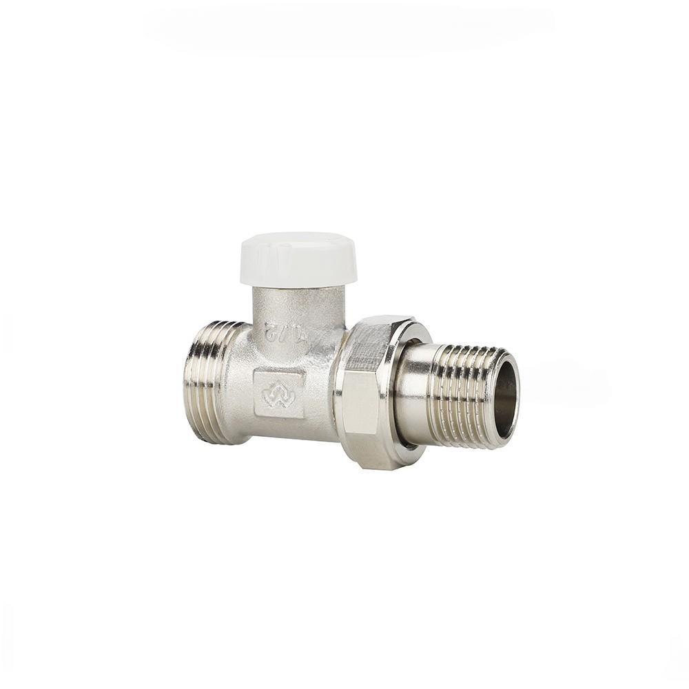 Запорный радиаторный клапан Varmega прямой 1/2" x 3/4" EK НР
