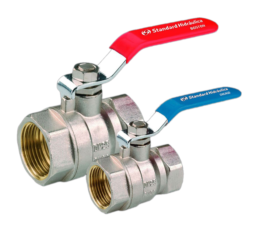 Кран шаровой ADL резьбовой 2 1/2", PN25, Чикаго, латунь, внутренняя резьба, с рычагом