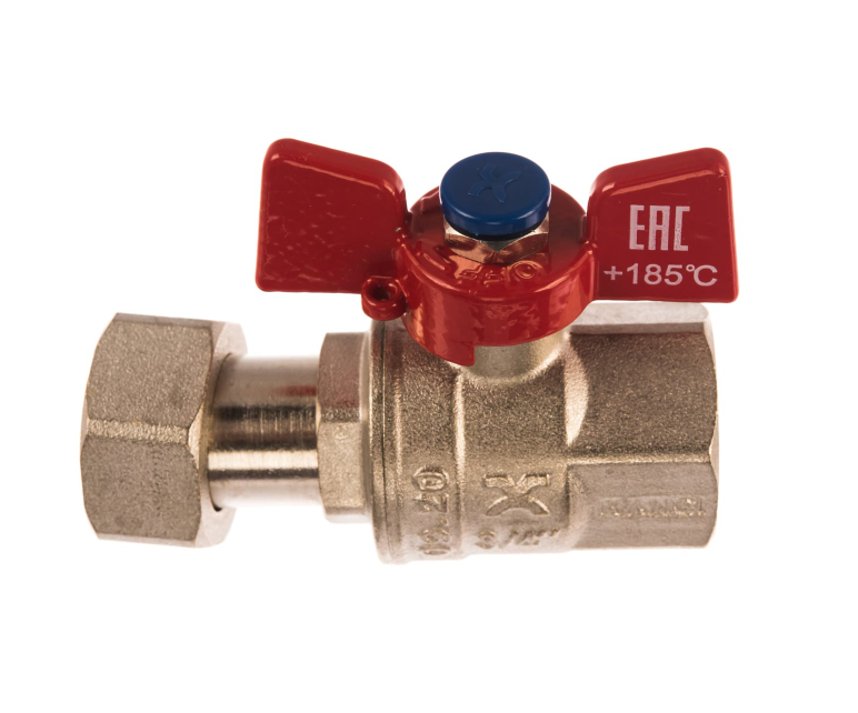 Кран шаровой IVANCI- Superior 1/2"-15 ВР-ВР с накидной гайкой баб.