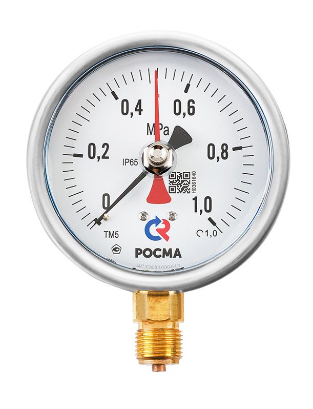Мановакуумметры Росма ТМВ-520Р.0 (-0,1-0,5MPa) 20x1,5.1,0