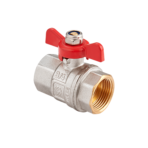 Кран шаровой MVI Premium ВВ бабочка 1/2" полнопроходной PN40